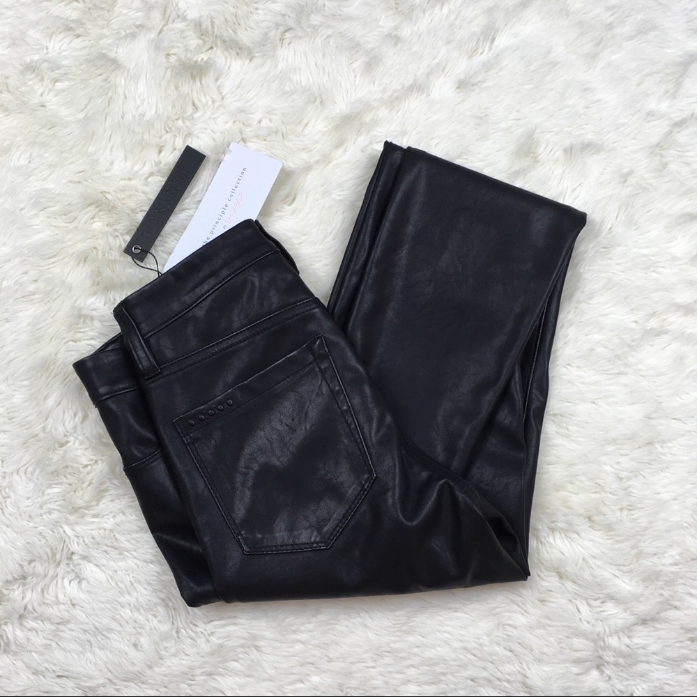 Blank NYC Faux Leather Skinny Pants in Black